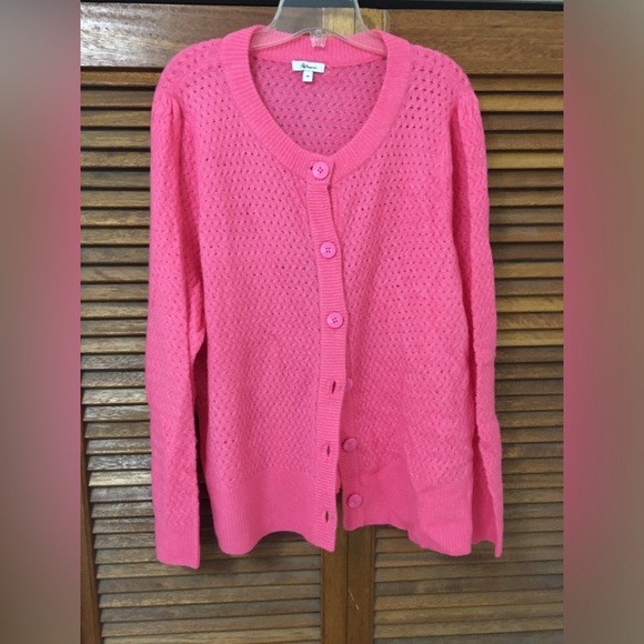 Sz 3X hot pink cardigan - Picture 1 of 1